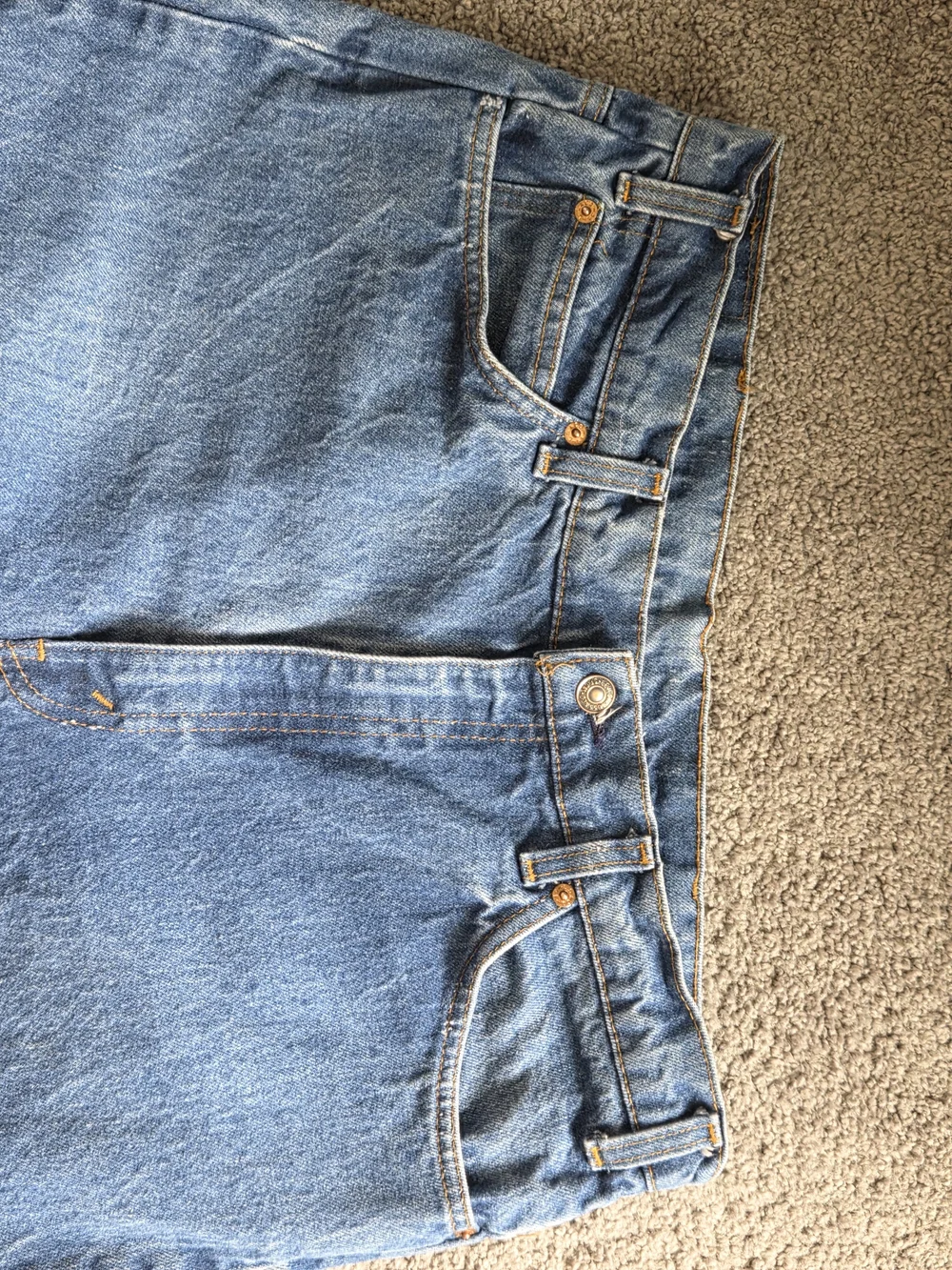 Vintage 1980's Mens Levi's Orange Tab 502 Denim Blue Jeans 36x33 Classic Fit